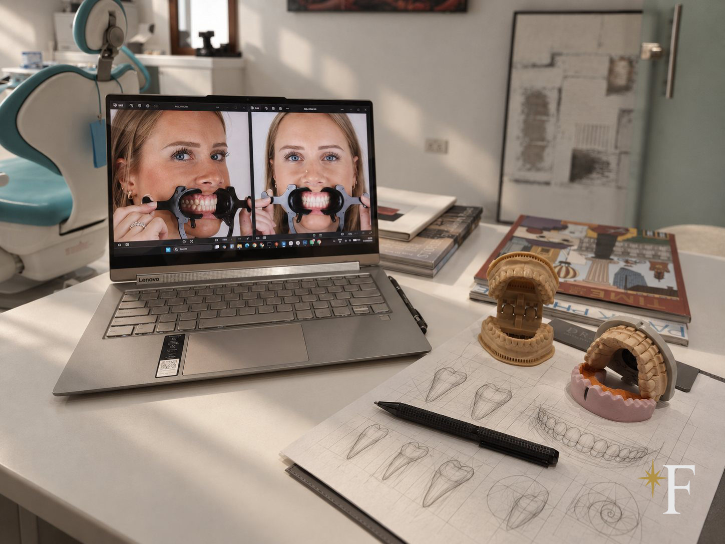 Smile proportion study, the geometry behind a natural smile design