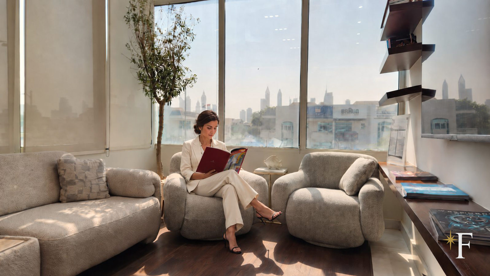 The cosmetic dentistry practice interior, Jumeirah, Dubai